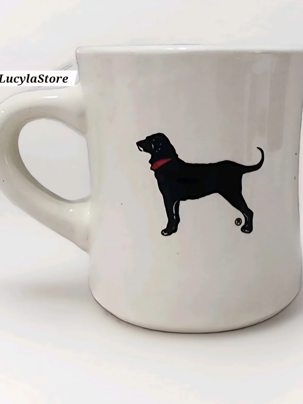 Vintage The Black Dog Martha's Vineyard MA Classic 10 oz White Ceramic Diner Mug